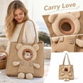 thumbnail image 2 of Dog Bag Carrier Cat Carrier Pouch Puppy Carrier Bag for Small Dogs 0-14 lbs, Cute Bear Pet Canvas Shoulder Carrying Bag for Outdoor Shopping Camping,B, 2 of 5