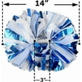 thumbnail image 4 of Hooshing 2/6/12PCS Cheerleading Pom Poms with Baton Handle for Team Spirit Sports Dance Cheering Kids Adults, 4 of 10