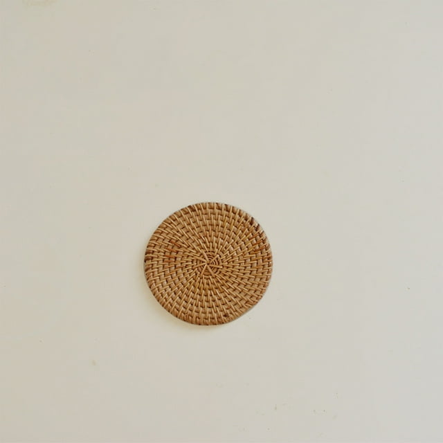 Rattan Woven Mat Multiple Sizes Can Be Used Can Be Used As Pot Holders Effective Heat Insulation Protection Of Home Desktop Antibacteri