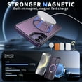 thumbnail image 3 of Designed For Samsung Galaxy S25+ Magnetic Phone Case,3D Hollow Mesh Heat Dissipation Design,With Contractile Kickstand,Compatible with Magsafe,Breathable Cooling Shockproof Phone Case,Purple, 3 of 7