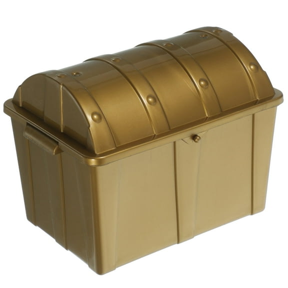 LAMIRO Kids Treasure Chest Small Plastic Storage Box Vintage Pirate Treasure Chest Small Toy Box