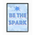 thumbnail image 2 of The Stupell Home Decor Collection Be The Spark Blue Geometric Typography Framed Giclee Texturized Art, 11 x 1.5 x 14, 2 of 4
