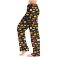 thumbnail image 2 of Stamzod Pajama Pants for Women Pumpkin Ghost Bat Print Drawstring Sleep Pants Casual Loose Comfy Pants 2026 Halloween Pajamas XXL, 2 of 7