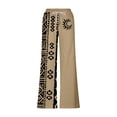 thumbnail image 5 of Pantalones largos para hombre, cintura elástica, transpirables, cómodos, suaves, informales, de playa, de poliéster., 5 of 5