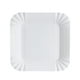 thumbnail image 2 of BRIGHTFUFU Platos de papel desechables de 100 piezas Plato de vajilla de almacenamiento cuadrado para pasteles Postres Frutas Bocadillos (blanco), 2 of 7