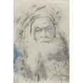 thumbnail image 3 of Lorenzo Baldissera Tiepolo 11x14 Black Modern Framed Museum Art Print Titled - A Bearded Old Man Leaning His Head on His Hand (1755-1762), 3 of 5