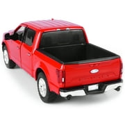2019 Ford F-150 Lariat Crew Cab Pickup Truck Red 1/24-1/27 Diecast Model Car by Motormax