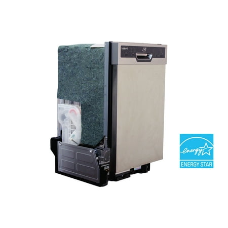 Sunpentown 18  Built-In Dishwasher with Heated Drying  Energy Star  Stainless Steel  SD-9254SS