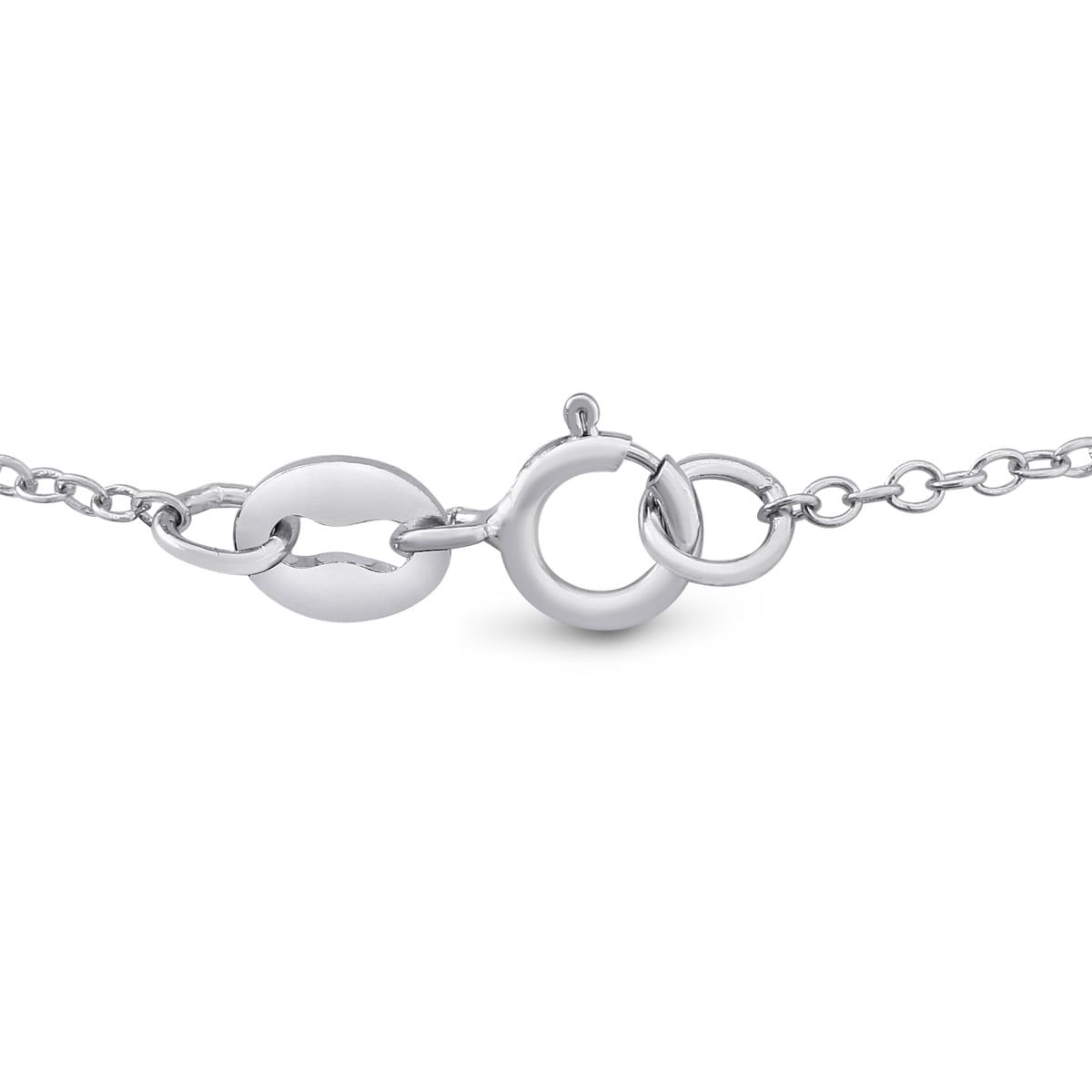 1/2 Carat Diamond Solitaire Necklace In 14 Karat White Gold (F-G Color, I2 Clarity)