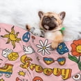 thumbnail image 3 of Disketp Retro 70s Hippie Dog Blanket/Bed Cover for Dogs and Cats,Puppy Essentials-Large, 3 of 8