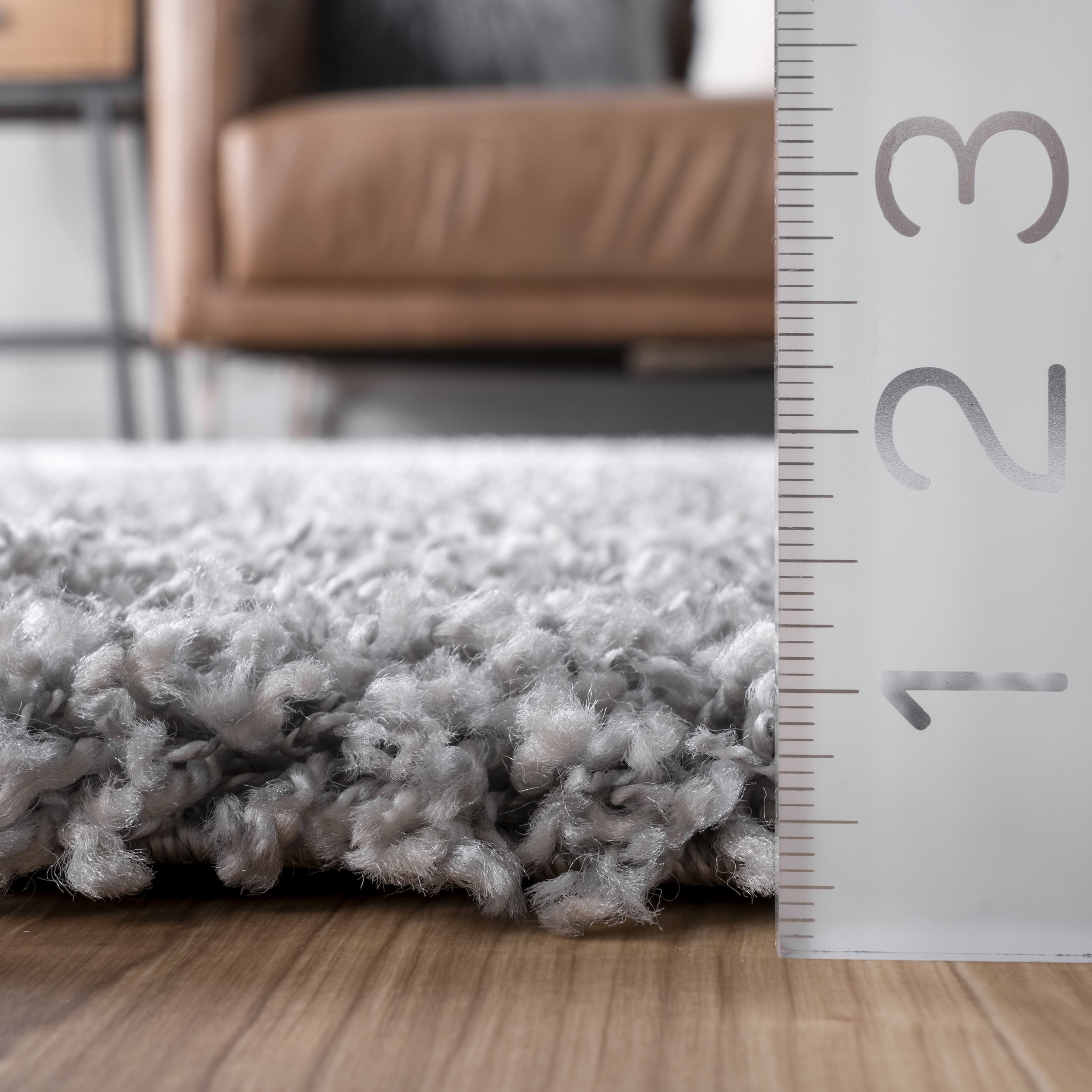 nuLOOM Marleen Contemporary Shag Area Rug, 12' x 18', Silver