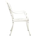 thumbnail image 4 of vidaXL Garden Chairs 2 pcs Cast Aluminium White, 4 of 5