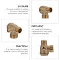 thumbnail image 4 of FRCOLOR Non-Return Valved 2Pack Copper Air Compressor Pressure Valved for Backflow Prevention in Maintenance and Replacement 4X3.5in,1.57"X1.38"X1.18", 4 of 4