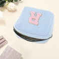 thumbnail image 3 of Unique Bargains 1 Pc Letter R Pattern Makeup Bag for Travel Blue Corduroy, 3 of 6