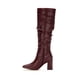 thumbnail image 2 of 3120804 Bota alta para mujer color Tinto tacon de 8 cm Andrea  3120804, 2 of 2
