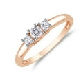 thumbnail image 2 of Elegant Three Stone Trilogy Diamond Ring 0.25 Carat Diamond on Gold, 2 of 3
