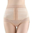 thumbnail image 1 of Gibobby Braguita cintura alta Fajas para mujer, pantalones cortos de Control, bragas moldeadoras de cuerpo, levantador de glúteos de cintura alta, adelgazamiento de muslos(Rosa Dorado， XXXL), 1 of 5