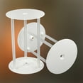 thumbnail image 7 of Deyuer 1 Set Reusable Round Cake Spacers Waterproof BPA Free Stacking Cake Stand 12 Cake Rods 4 Cake Separator Plates for Cakes of 4/6/8/10 Inches,White, 7 of 7