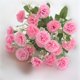 thumbnail image 4 of Nvzi 4 ramos de lilas artificiales, claveles, bolas bordadas, ramos de flores, adornos florales de plástico, adornos para bodas, centro de mesa para comedor, rosa, 4 of 5
