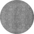 thumbnail image 1 of Ahgly Company Indoor Round Oriental Gray Traditional Area Rugs, 4' Round, 1 of 4