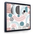 thumbnail image 3 of Designart 'Art Collage In Pastel Colors' Modern Framed Canvas Wall Art Print, 3 of 5