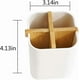 thumbnail image 2 of Bamboo Toothbrush Holder With 4 Compartments, Bath Shower Cup For Toothbrush And Toothpaste, Utensil Holder For Home Kitchen - Black, 2 of 5