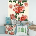 thumbnail image 2 of Designart ' Ancient Red Roses ' Traditional Canvas Wall Art Print, 2 of 4