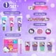 thumbnail image 4 of Estuche de Lata Hello Kitty con Maquillaje Infantil, Sombras, Brillos y Esmaltes de Uñas para Niñas - MAKEUPERIA, 4 of 5
