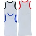 thumbnail image 2 of ToBeInStyle Boy's Pack of 4 Ultra-Soft Cotton Tank Tops - Cars - 8 Years Old, 2 of 6