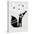 thumbnail image 3 of Marmont Hill "Black Star Dog" by Katarina Snygg Painting Print on Wrapped Canvas, 3 of 5