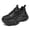 Black, variant on Women's Chunky Platform Sneakers, Breathable Mesh Casual Dad Shoes, Non-slip Thick Sole Walking Shoes for Daily Wear