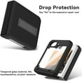 thumbnail image 5 of for Samsung Galaxy Z Flip 6 Case with [Built-in Front Screen Protector] [Kickstand][Hinge Protection][Hard PC] Ultra-Thin Shockproof Protective Phone Case for Samsung Galaxy Z Flip 6,Black, 5 of 7