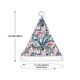 thumbnail image 3 of Honeii Flamingo And Zebra Print Hat Santa Claus Hat For Xmas Party, Christmas Caps For Boys Girls Child,Christmas Beanie, 3 of 6