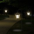 thumbnail image 3 of Muyoka Gancho colgante Linterna IP65 Impermeable Hexágono Paisaje Gancho Luz Auto ENCENDIDO / APAGADO Lámpara de gancho de pastor solar con luz cálida / blanca Lámpara de estaca solar para patio Céspe Muyoka Hogar, 3 of 7