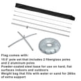 thumbnail image 4 of Vispronet Basic Large Feather Flag Pole Set, 4 Poles, 1 Cross Base, Fits 2.6ft x 11.2ft Flags, 4 of 4