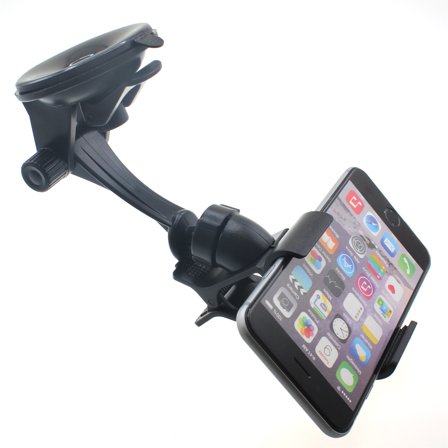 Dash Car Mount for iPhone 16/Pro/Max/Plus - Windshield Holder Cradle Swivel Dock