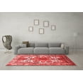 thumbnail image 3 of Ahgly Company Indoor Square Persian Red Traditional Area Rugs, 5' Square, 3 of 4