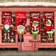 thumbnail image 5 of Bandera de tela de Feliz Navidad, suministros de decoración de porche de puerta de Navidad, adorno colgante, bandera de Papá Noel para colgar en la ventana de la puerta de la pared kaili Sencillez, 5 of 5