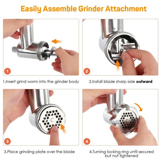 serony Broyeur Alimentaire en Métal Inoxydable Type Vertical Fournitures Dispositif de Broyage Robuste Résistant à l'Usure Outils de Cuisine Multifonctionnels pour Nouilles