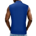 thumbnail image 7 of Men's Tank Tops 3-Button Up Collared Shirt Sleeveless Casual Workout Tees Summer Tanks with Chest Pocket, 7 of 7