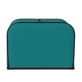 thumbnail image 2 of Honeii Teal Print 4 slice Toaster Cover, Two Slice Toaster Dust-proof Cover For Kitchen Small Appliance and Fingerprint Protection, 2 of 7