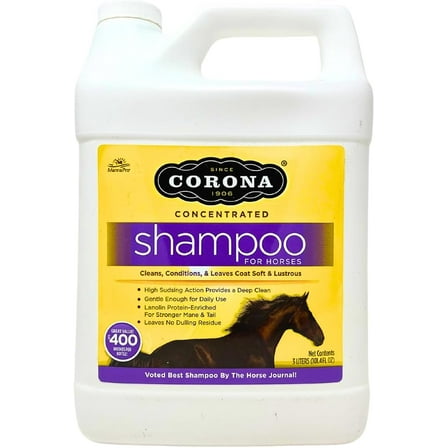 Corona Concentrated| Deep Cleaning Shampoo for Horses, 3 Liter