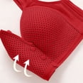 thumbnail image 5 of Hfnxid Plus Size Bras for Older Women Front Closure No Underwire Push Up Bra Comfy Supportive Snap Everyday Bras for Senior, 5 of 6