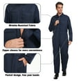 thumbnail image 4 of MYATED Navy Blue Jumpsuit Costume Adult Men Halloween Cosplay Coveralls Costume,XXL, 4 of 8