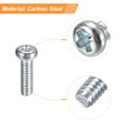 thumbnail image 4 of #2 56x5/16" Pan Head Phillips Machine Screws, 50 Pack Zinc Plated Carbon Steel Cross Head Screws, 4 of 5