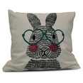 thumbnail image 2 of Simply Daisy 16" x 16" What's Up Bunny Easter Animal Print Pillow, 2 of 2