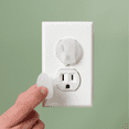 thumbnail image 2 of KidCo Child Safety Electrical Outlet Caps, 24 Pack, White, Plastic, 2 of 6