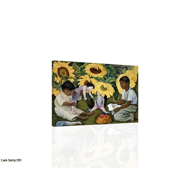 "Diego Rivera, 'Sunflowers' (1943) CANVAS or PRINT WALL ART