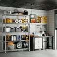 thumbnail image 3 of REIBII 5-Tier Storage Shelves Wire Shelving Unit Loads 1200lbs,35.5"Wx71"Hx14"D Heavy Duty Adjustable Storage Rack for Garage,Pantry Shelf,Kitchen Shelving,Chrome, 3 of 8