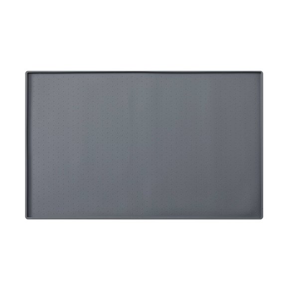 Silicone Mess Free Dog and Cat Feeding Placemat - Dark Gray